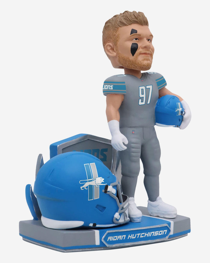 Aidan Hutchinson Detroit Lions 2023 Alternate Helmet Bobblehead FOCO - FOCO.com