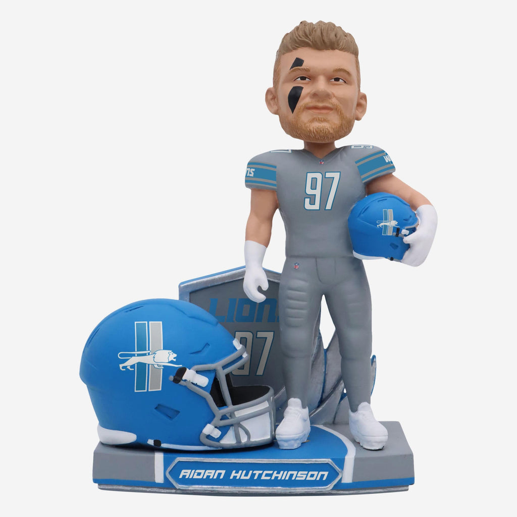 Aidan Hutchinson Detroit Lions 2023 Alternate Helmet Bobblehead FOCO - FOCO.com