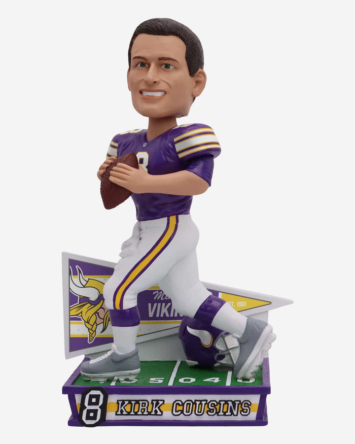 Kirk Cousins Minnesota Vikings Retro Uniform Bobblehead FOCO - FOCO.com