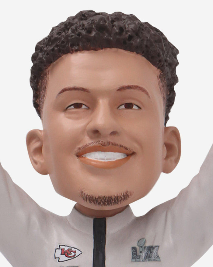 Patrick Mahomes Kansas City Chiefs Super Bowl LIX Outfit Bobblehead FOCO - FOCO.com
