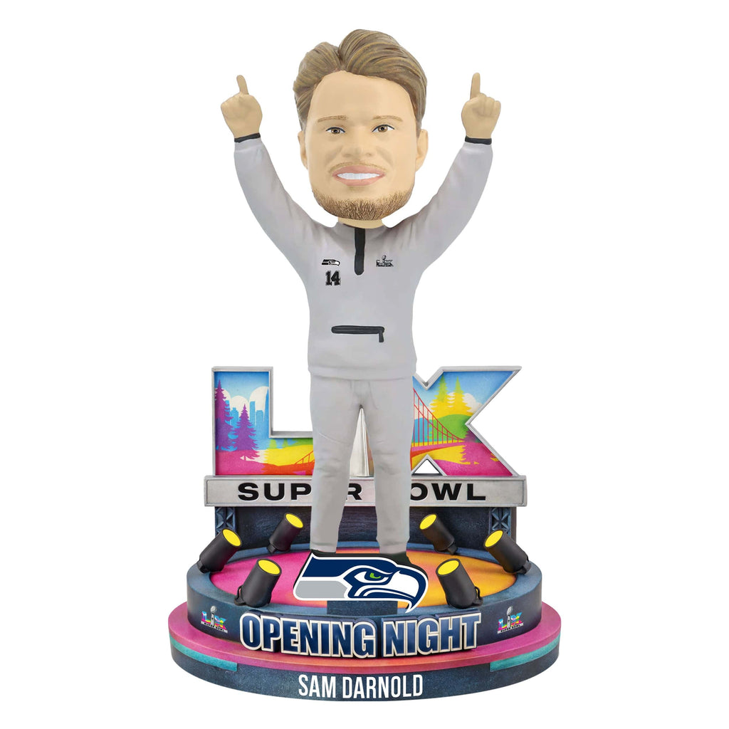 Sam Darnold Seattle Seahawks Super Bowl LX Outfit Bobblehead