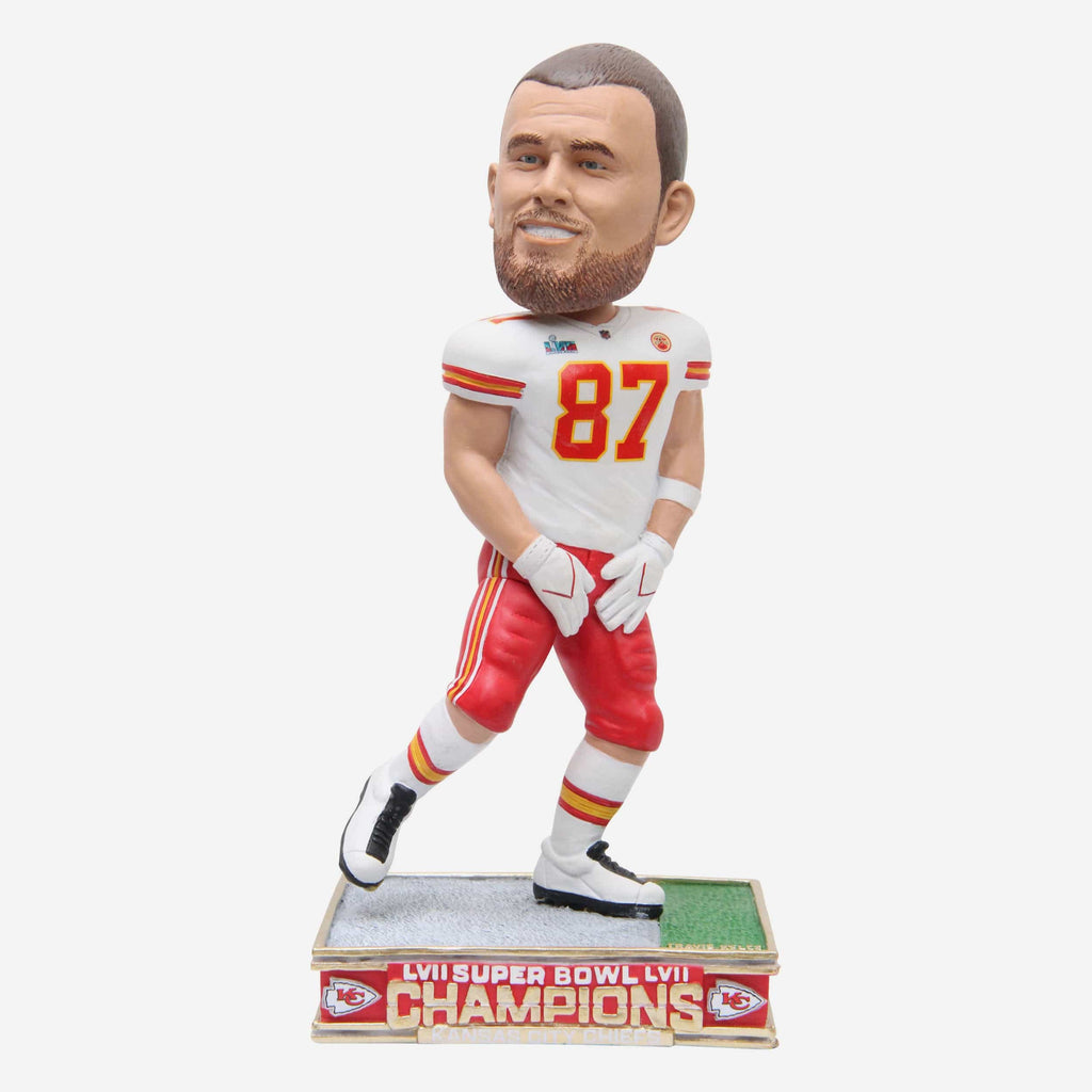 Travis Kelce Kansas City Chiefs Super Bowl LVII Champions Stanky Leg Bobblehead FOCO - FOCO.com
