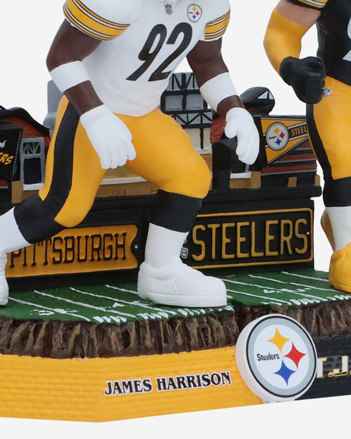 James Harrison & TJ Watt Pittsburgh Steelers Then and Now Bobblehead FOCO - FOCO.com