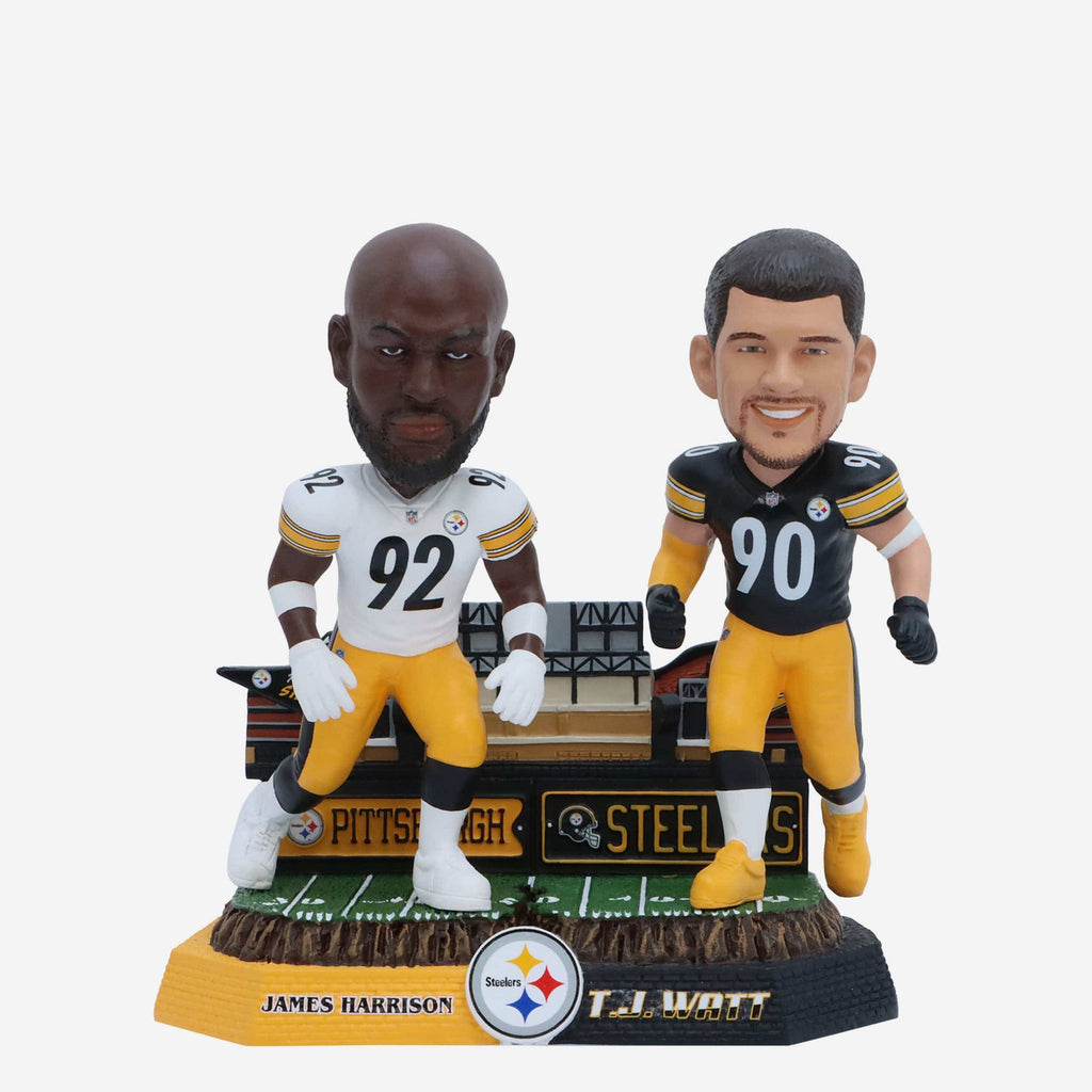 James Harrison & TJ Watt Pittsburgh Steelers Then and Now Bobblehead FOCO - FOCO.com