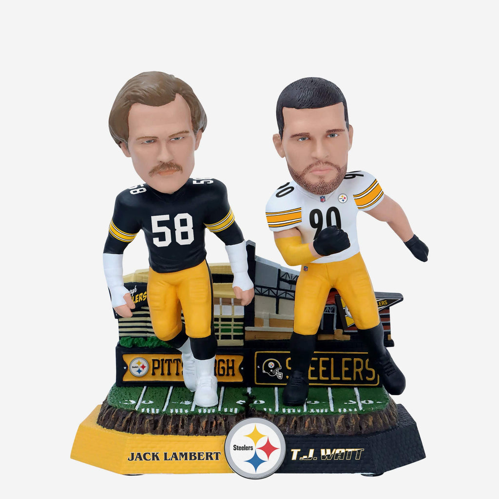 Jack Lambert & TJ Watt Pittsburgh Steelers Then And Now Bobblehead FOCO - FOCO.com