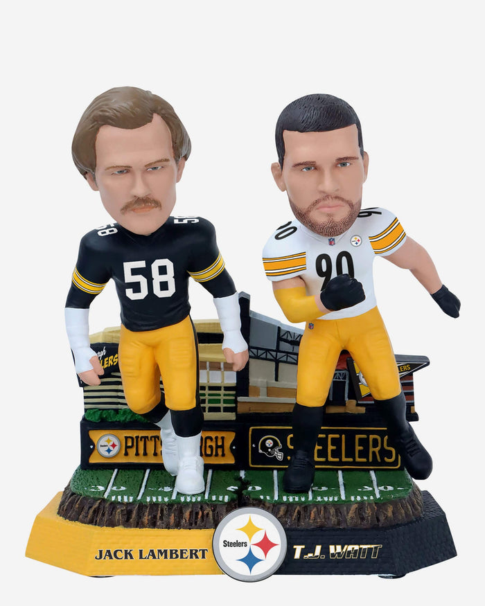 Jack Lambert & TJ Watt Pittsburgh Steelers Then And Now Bobblehead FOCO - FOCO.com