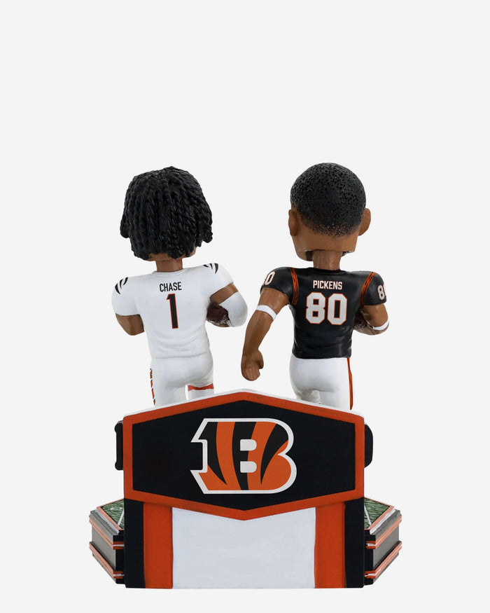 Carl Pickens & Ja'Marr Chase Cincinnati Bengals 1992 & 2021 Rookie of the Year Dual Bobblehead FOCO - FOCO.com