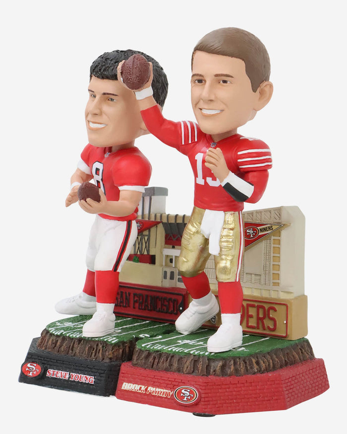 Steve Young & Brock Purdy San Francisco 49ers Then and Now Bobblehead FOCO - FOCO.com