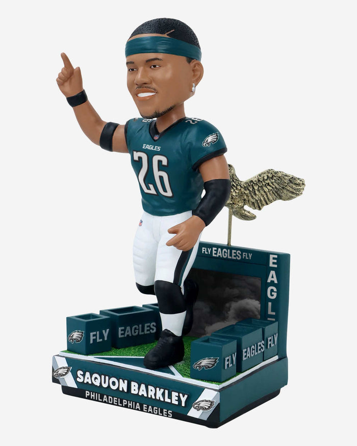 Saquon Barkley Philadelphia Eagles Tunnel Entrance Bobblehead FOCO - FOCO.com