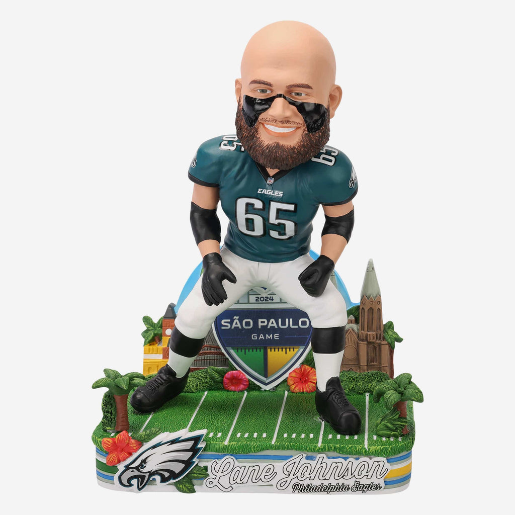 Lane Johnson Philadelphia Eagles 2024 International Game Bobblehead FOCO - FOCO.com