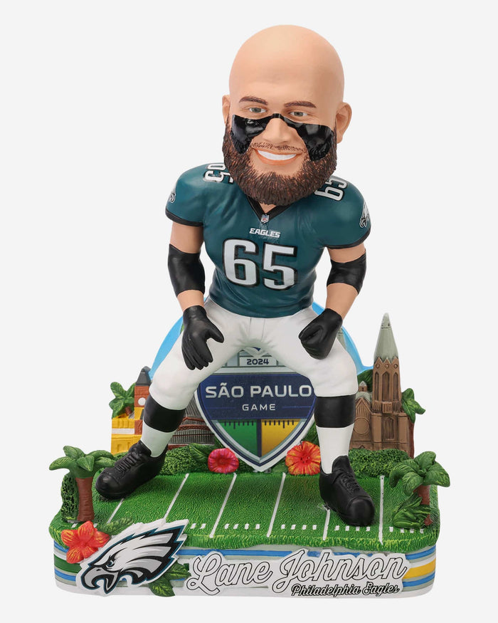 Lane Johnson Philadelphia Eagles 2024 International Game Bobblehead FOCO - FOCO.com