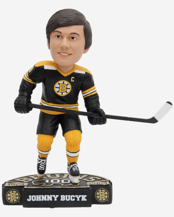 Johnny Bucyk Boston Bruins 100th Anniversary Bobblehead FOCO - FOCO.com