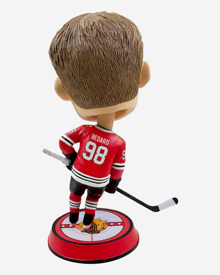 Connor Bedard Chicago Blackhawks Ice Stripe Bighead Bobblehead FOCO - FOCO.com