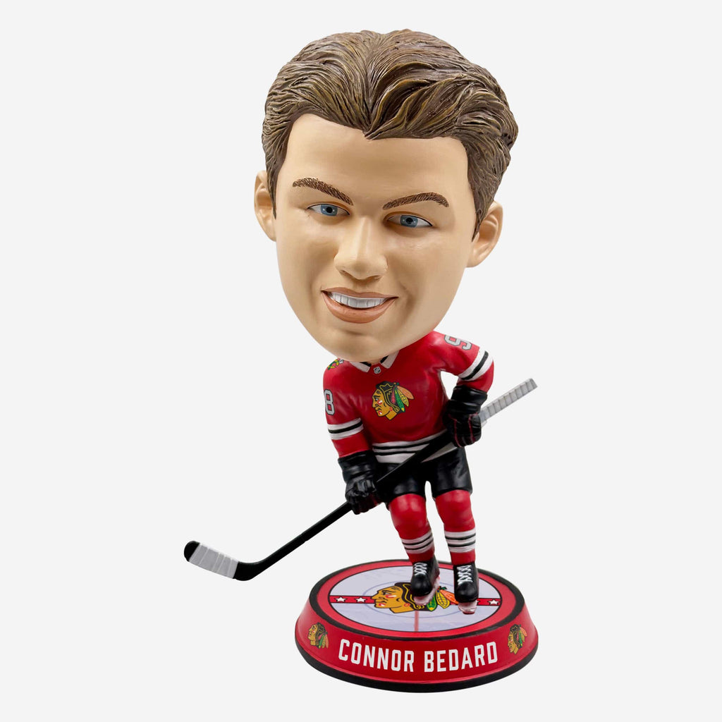 Connor Bedard Chicago Blackhawks Ice Stripe Bighead Bobblehead FOCO - FOCO.com