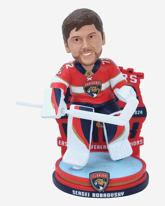 Sergei Bobrovsky Florida Panthers Back-To-Back Eastern Conference Champions Bobblehead FOCO - FOCO.com