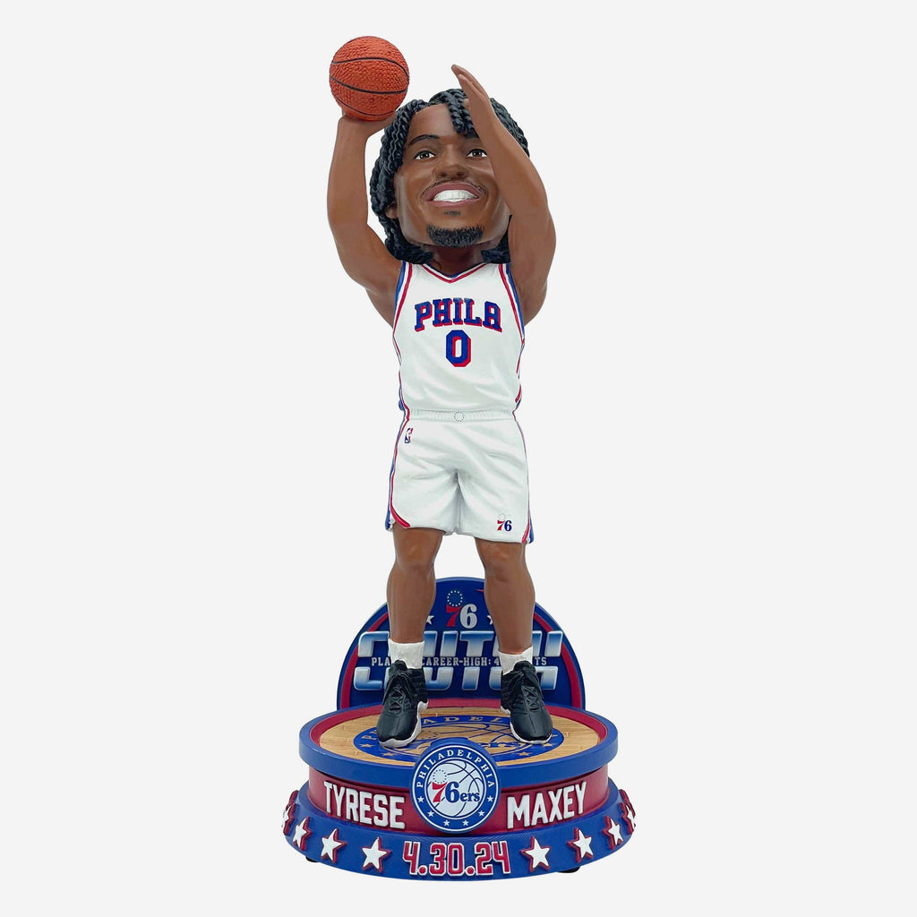 Tyrese Maxey Philadelphia 76ers Gamebreaker Bobblehead FOCO - FOCO.com