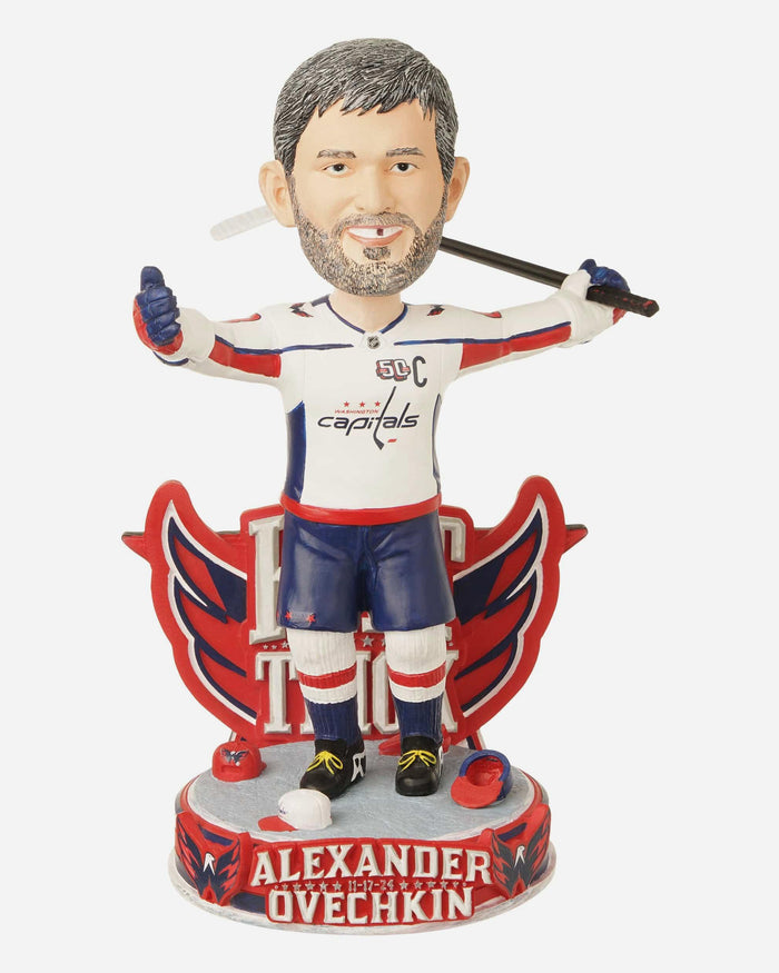 Alex Ovechkin Washington Capitals Hat Trick Bobblehead FOCO - FOCO.com