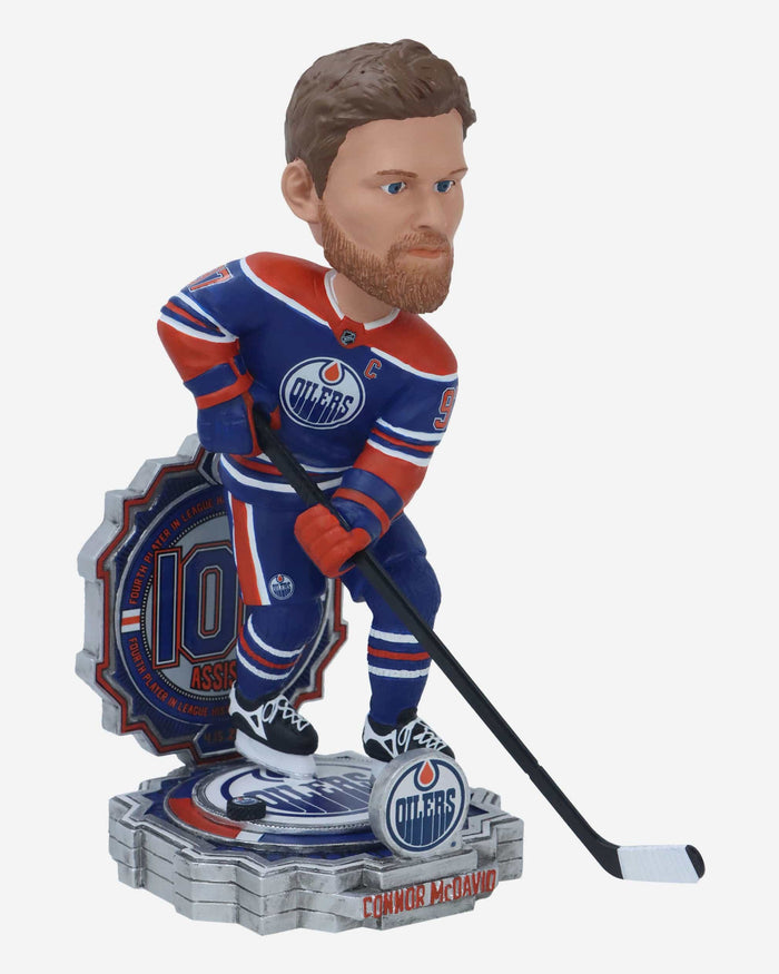 Connor McDavid Edmonton Oilers 100 Assists Bobblehead FOCO - FOCO.com