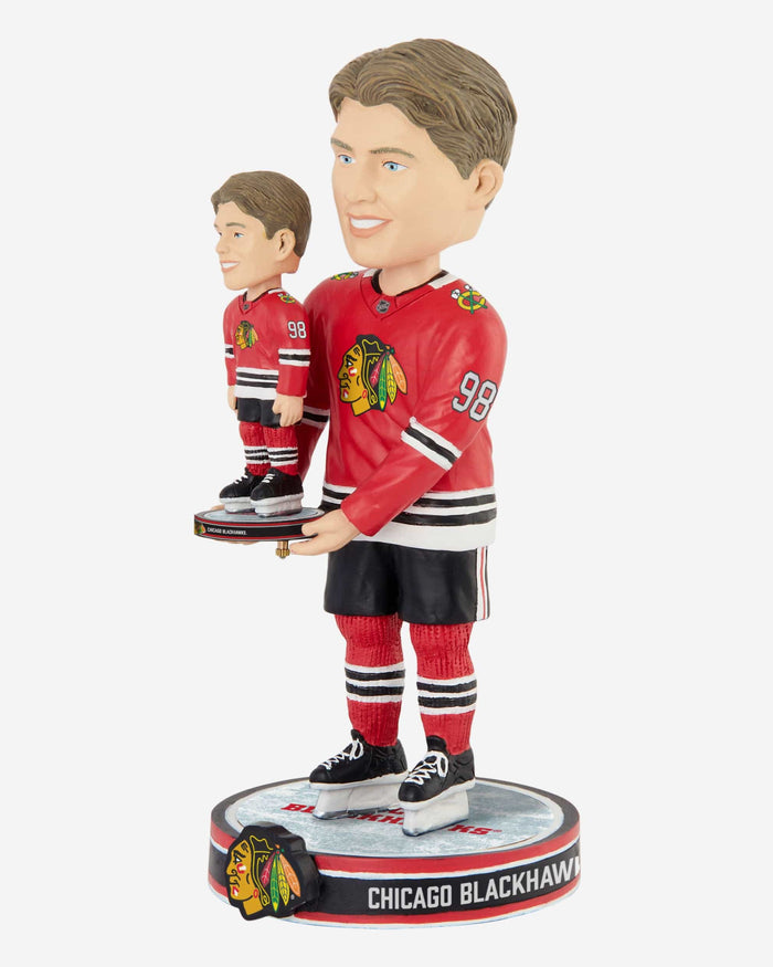 Connor Bedard Chicago Blackhawks Bobble Dubblz Bobblehead FOCO - FOCO.com