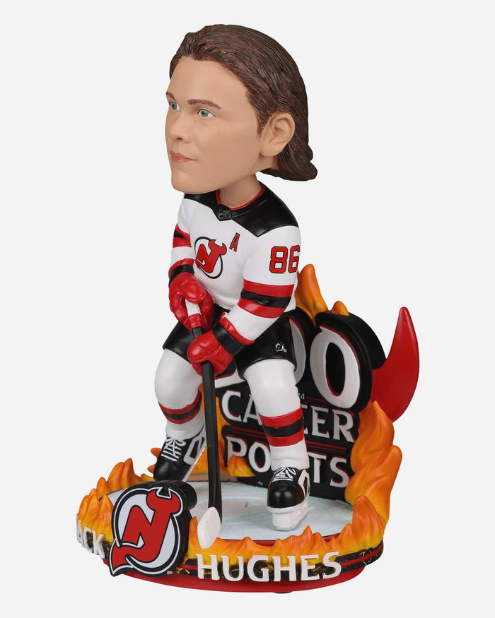Jack Hughes New Jersey Devils 300 Career Points Bobblehead FOCO - FOCO.com