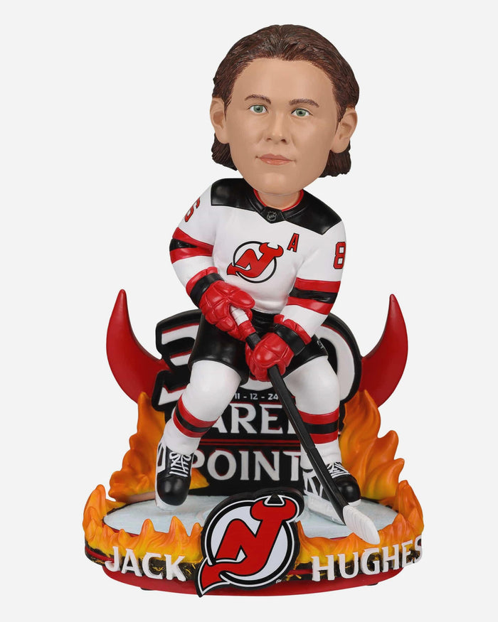 Jack Hughes New Jersey Devils 300 Career Points Bobblehead FOCO - FOCO.com