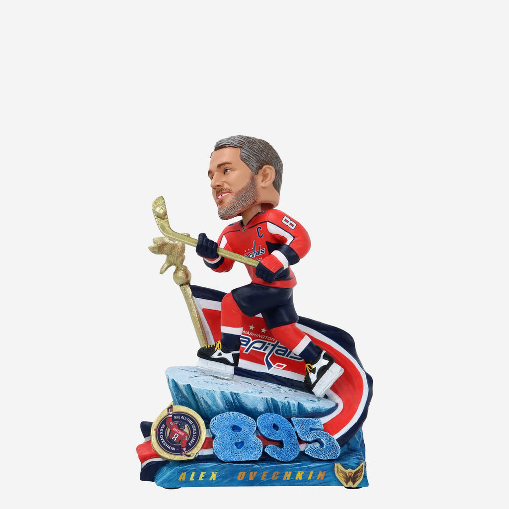 Alex Ovechkin Washington Capitals NHL All-Time Goals Leader Mini Bobblehead Scene FOCO - FOCO.com