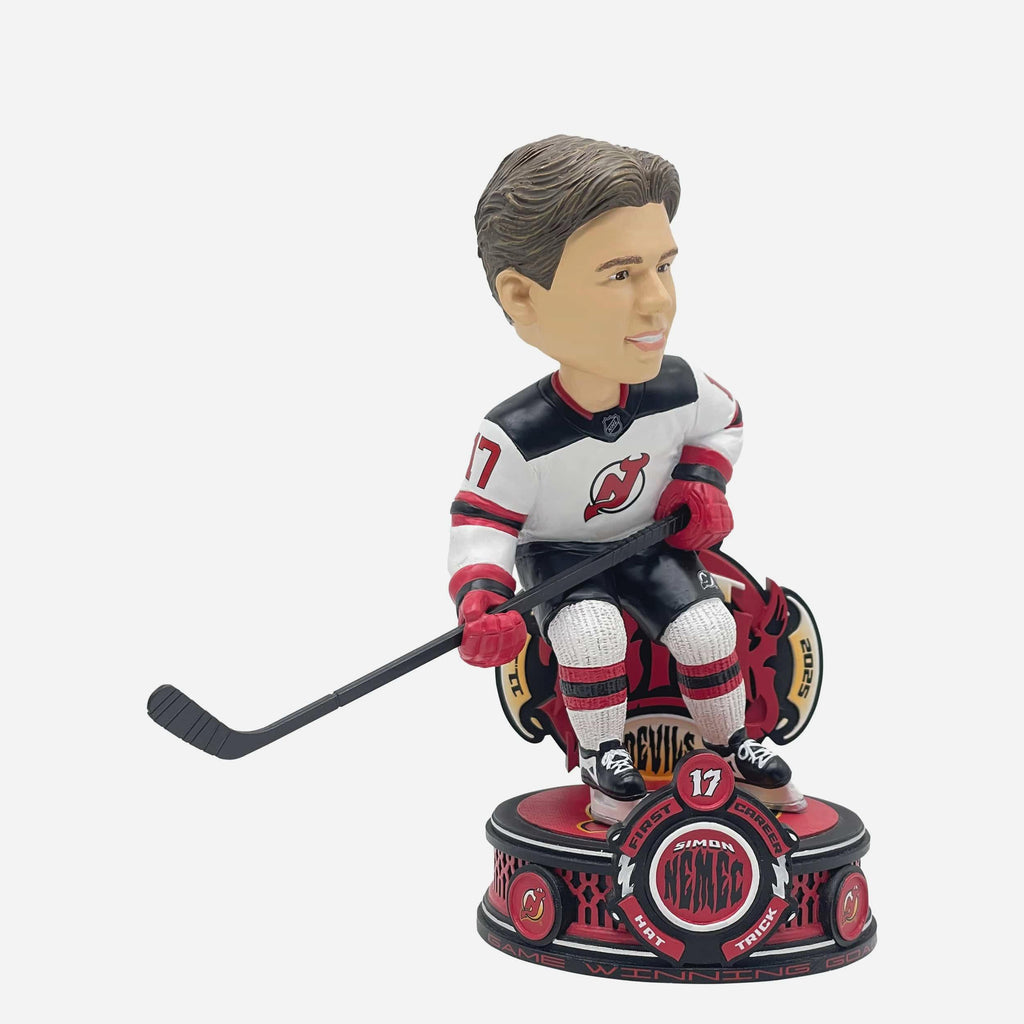 Simon Nemec New Jersey Devils Hat Trick Bobblehead FOCO - FOCO.com
