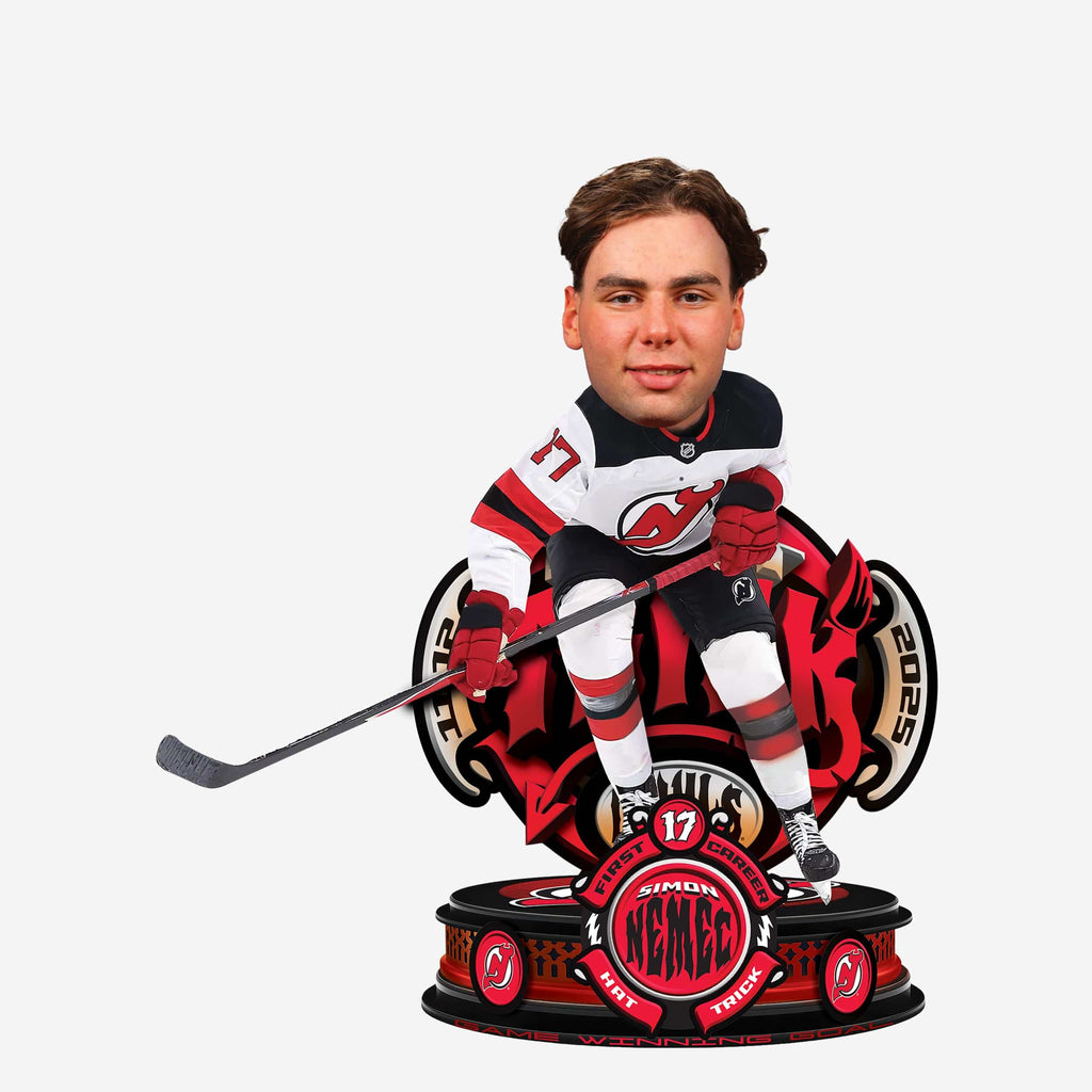 Simon Nemec New Jersey Devils Hat Trick Bobblehead FOCO - FOCO.com