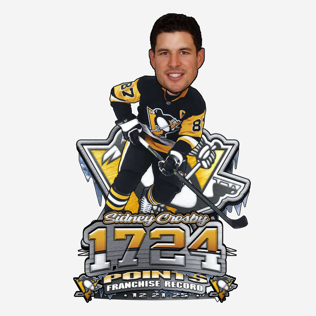 Sidney Crosby Pittsburgh Penguins Most Career Points In Franchise History Bobblehead FOCO - FOCO.com