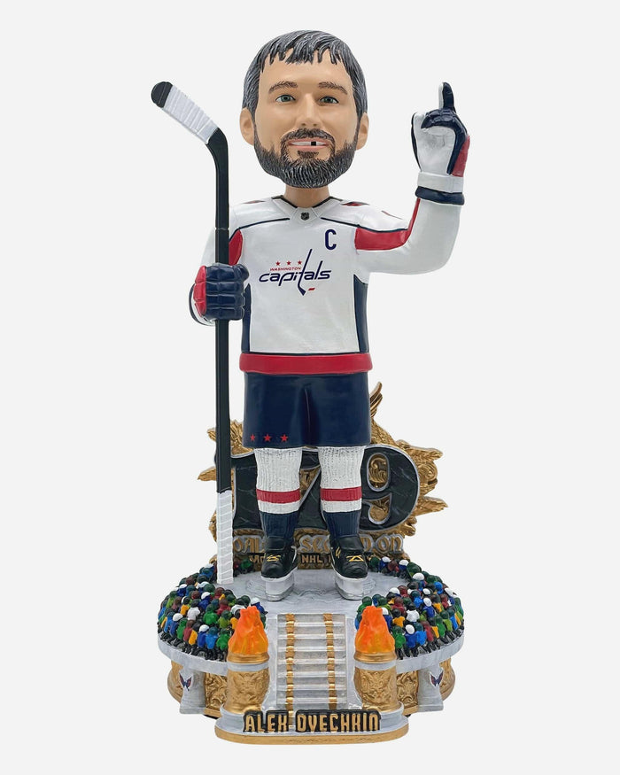 Alex Ovechkin Washington Capitals Most Goalies Scored On Record Bobblehead FOCO - FOCO.com