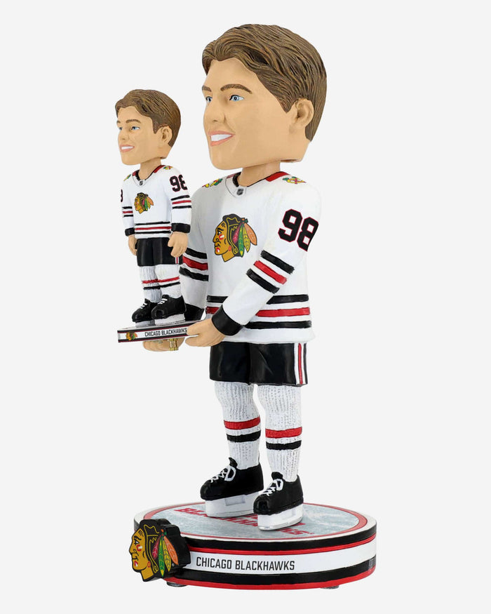 Connor Bedard Chicago Blackhawks Away Jersey Bobble Dubblz Bobblehead FOCO - FOCO.com