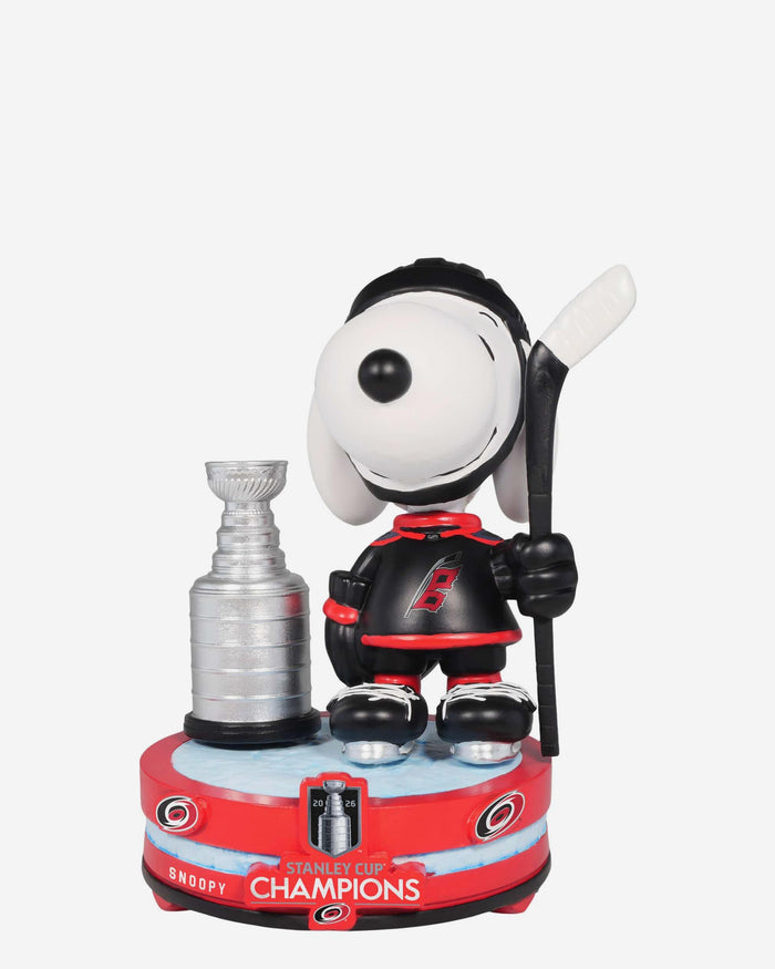 Carolina Hurricanes 2026 Stanley Cup Champions Snoopy Peanuts Bobblehead FOCO - FOCO.com
