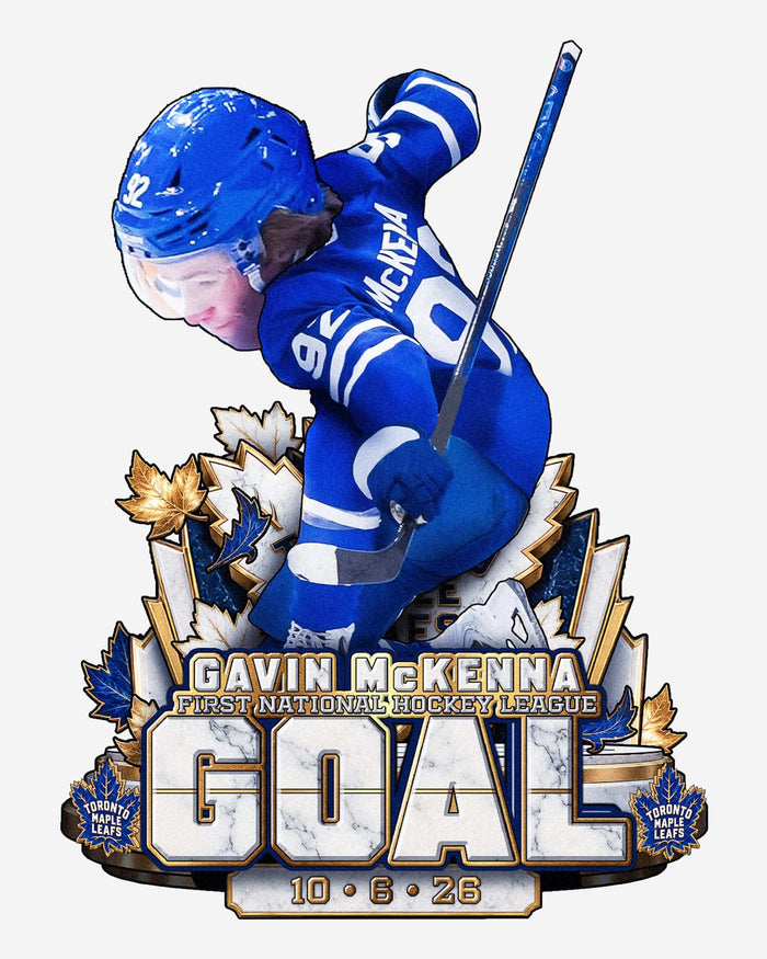 Gavin McKenna Toronto Maple Leafs First Career Goal Bobblehead FOCO - FOCO.com