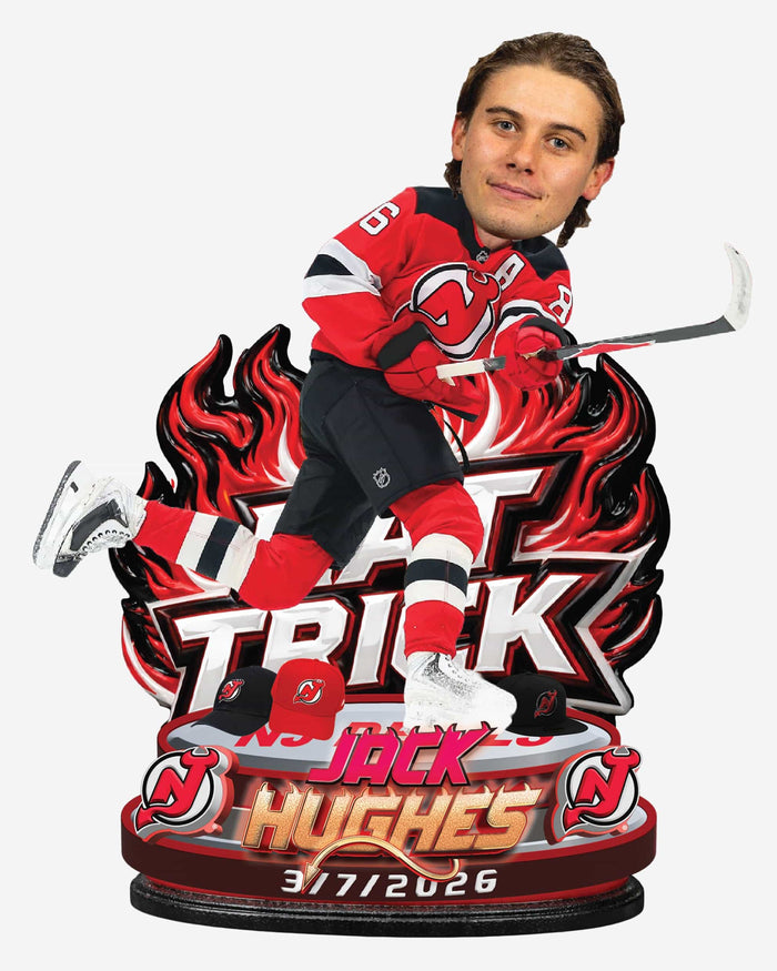 Jack Hughes New Jersey Devils Hat Trick Bobblehead FOCO - FOCO.com