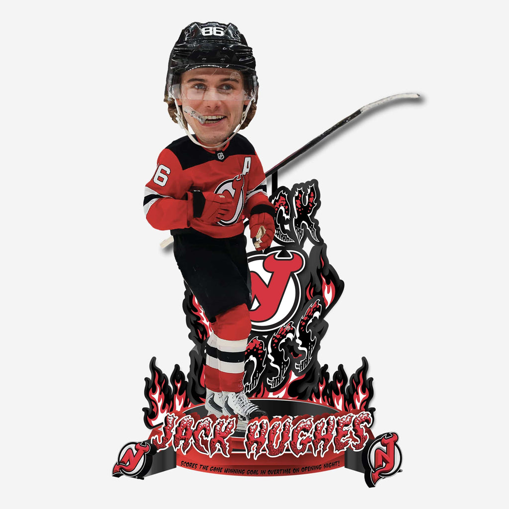 Jack Hughes New Jersey Devils 2026 Opening Night Overtime Goal Bobblehead