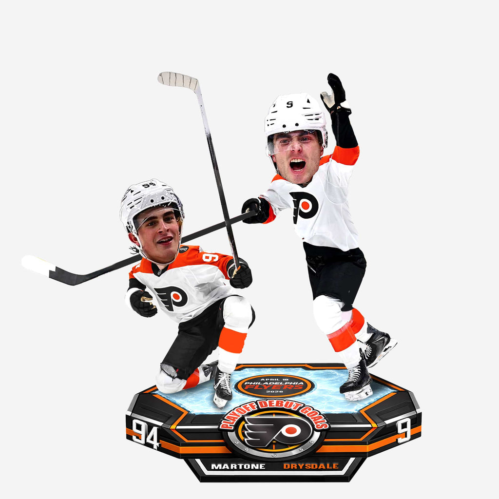Porter Martone & Jamie Drysdale Philadelphia Flyers Playoff Debut Goals Dual Bobblehead FOCO - FOCO.com