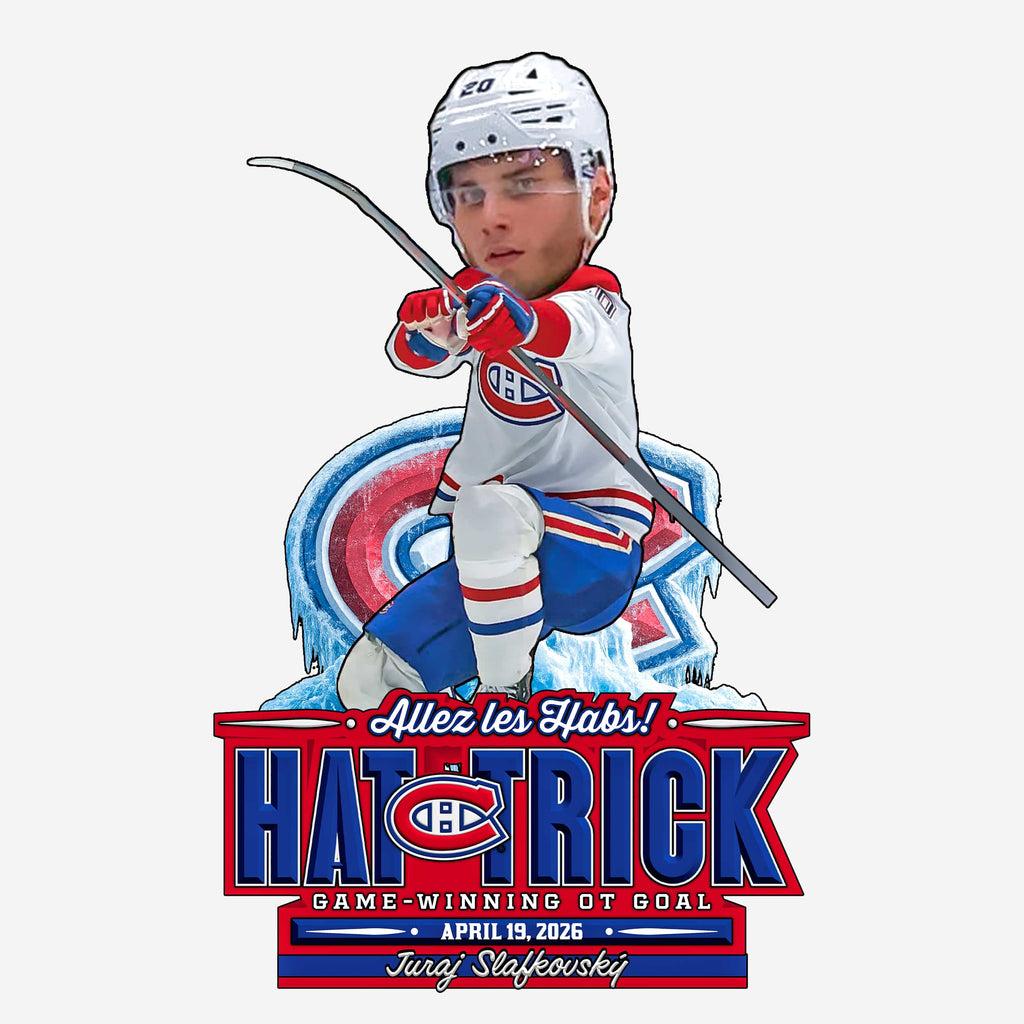 Juraj Slafkovsky Montreal Canadiens 2026 Playoffs Hat Trick Overtime Game Winner Bobblehead FOCO - FOCO.com