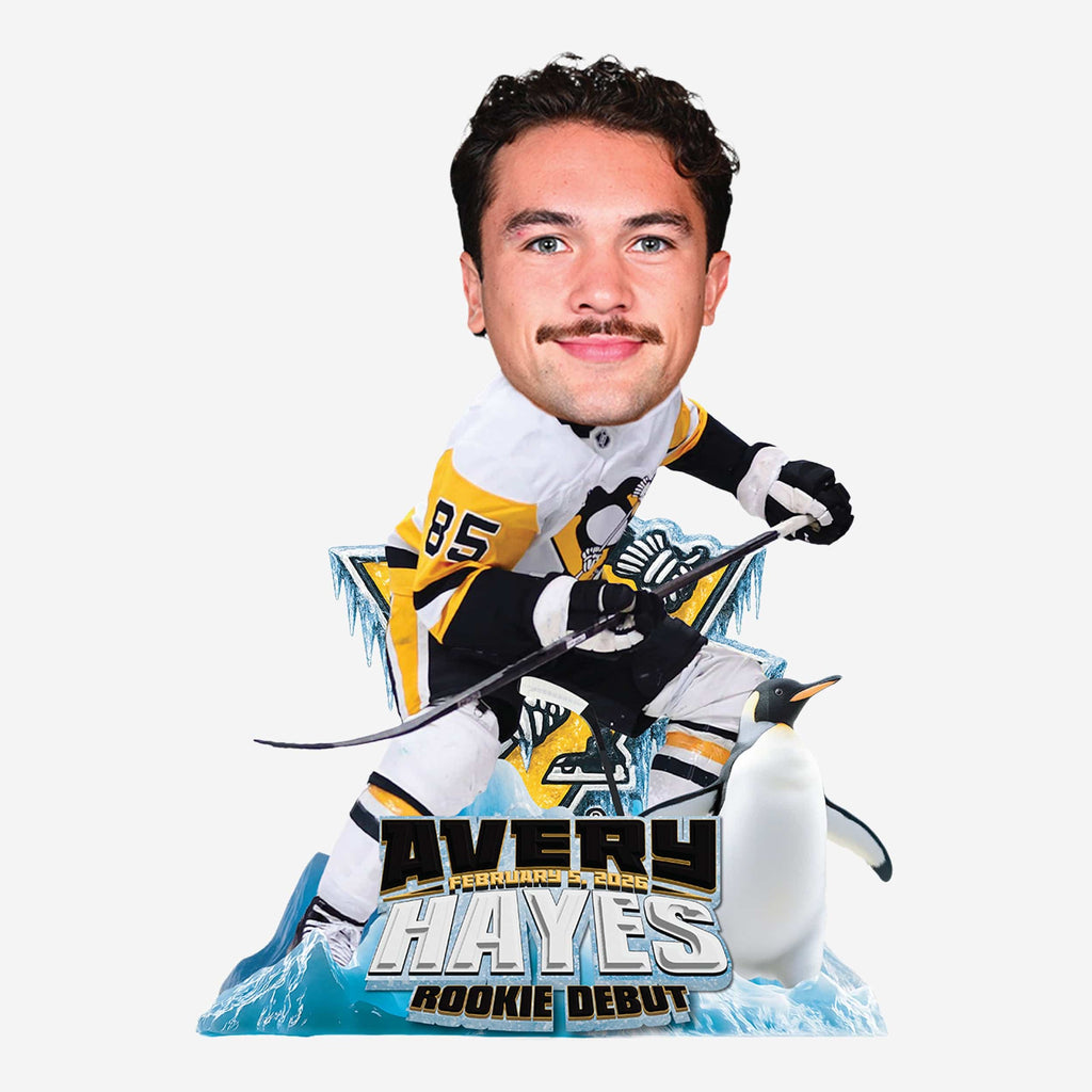 Avery Hayes Pittsburgh Penguins NHL Debut Bobblehead FOCO - FOCO.com