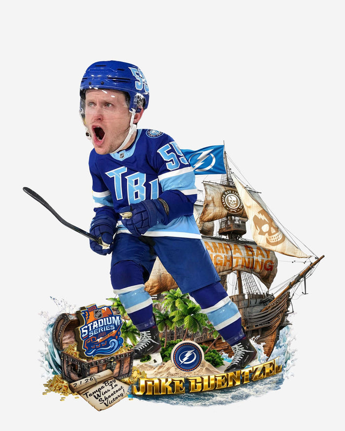 Jake Guentzel Tampa Bay Lightning 2026 Stadium Series Historic Four-Goal Comeback Bobblehead FOCO - FOCO.com
