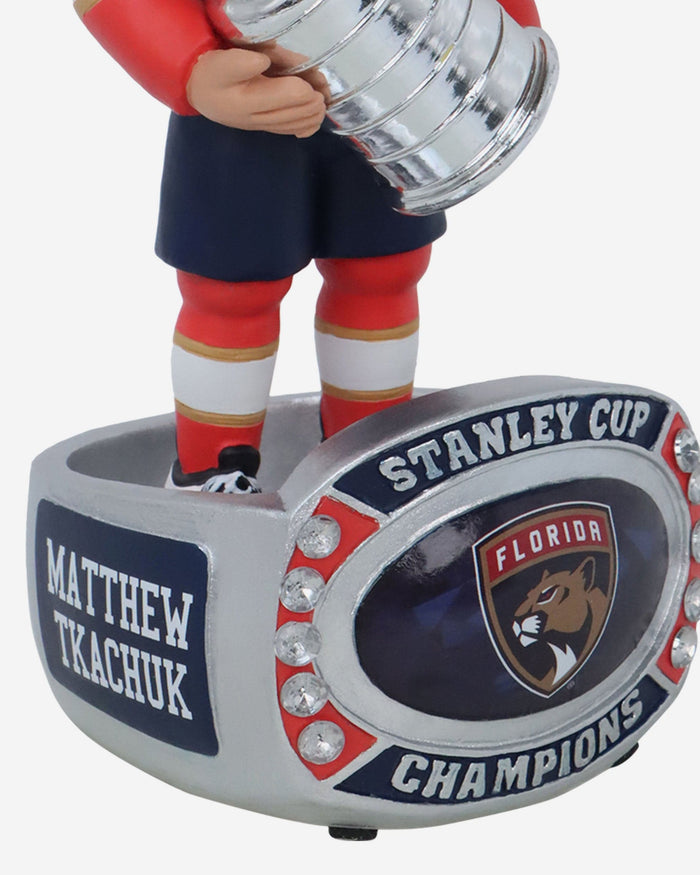 Matthew Tkachuk Florida Panthers 2024 Stanley Cup Champions Ring Base Bighead Bobblehead FOCO - FOCO.com