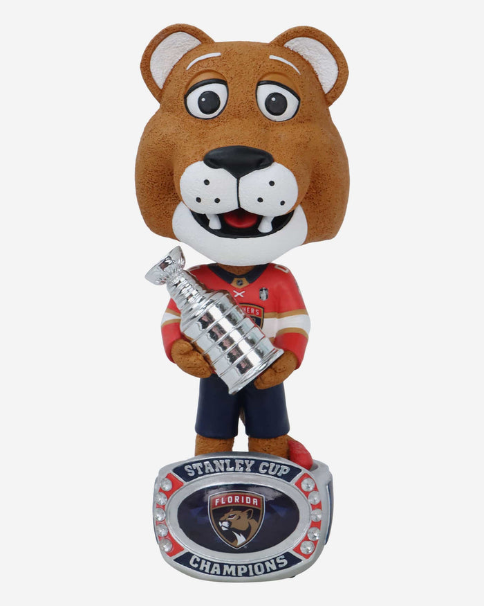 Stanley C Panther Florida Panthers 2024 Stanley Cup Champions Ring Base Mascot Bighead Bobblehead FOCO - FOCO.com