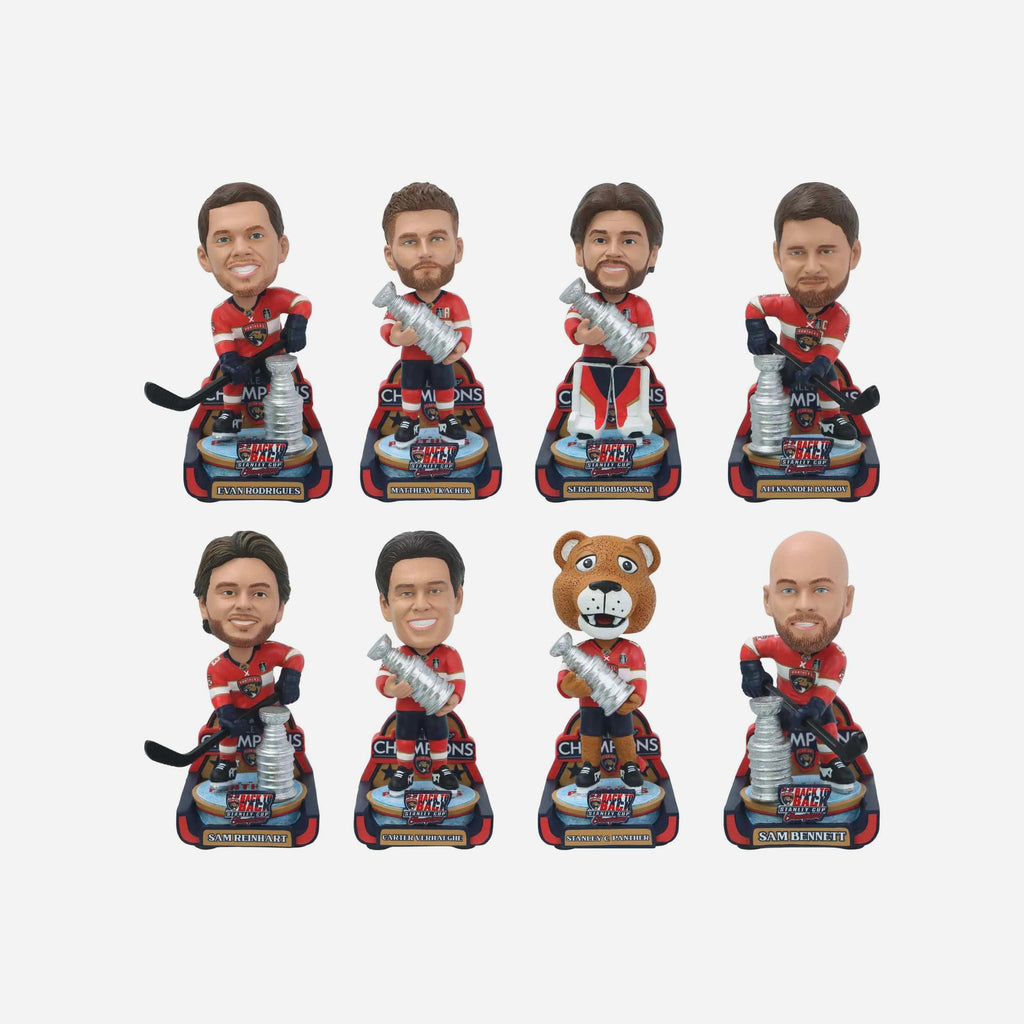 Florida Panthers 2025 Stanley Cup Champions Mini Bobblehead Boxed Set FOCO - FOCO.com