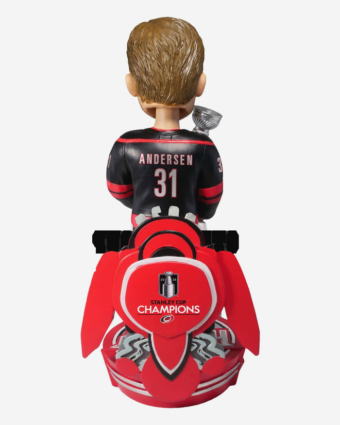 Frederik Andersen Carolina Hurricanes 2026 Stanley Cup Champions Celebration Bobblehead FOCO - FOCO.com