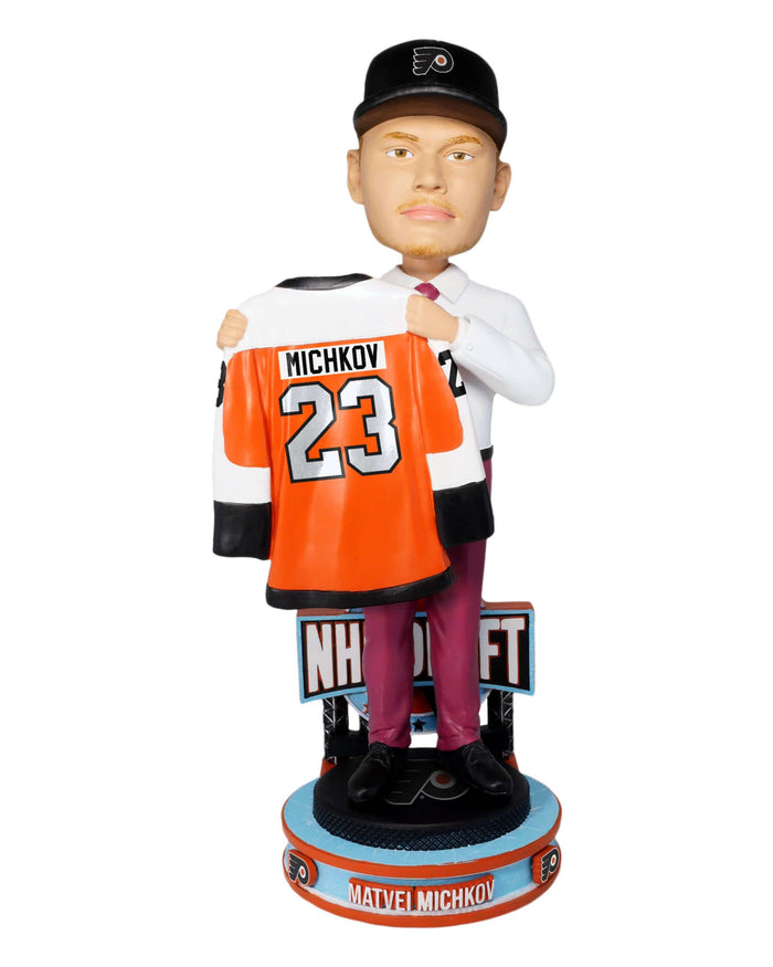 Matvei Michkov Philadelphia Flyers 2023 NHL Draft Pick Bobblehead