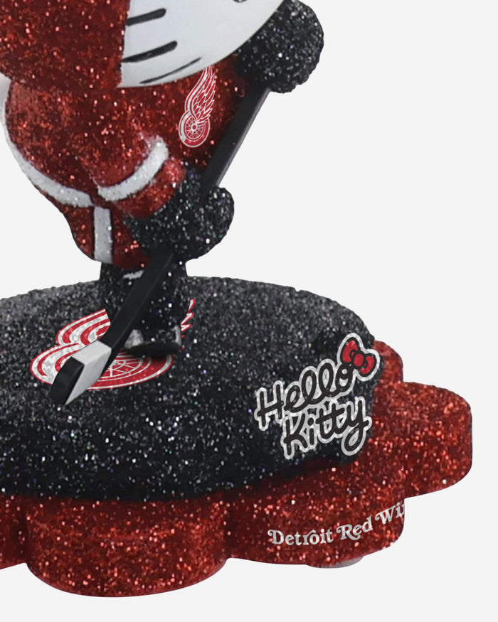 Detroit Red Wings Hello Kitty® Glitter Mini Bobblehead FOCO - FOCO.com