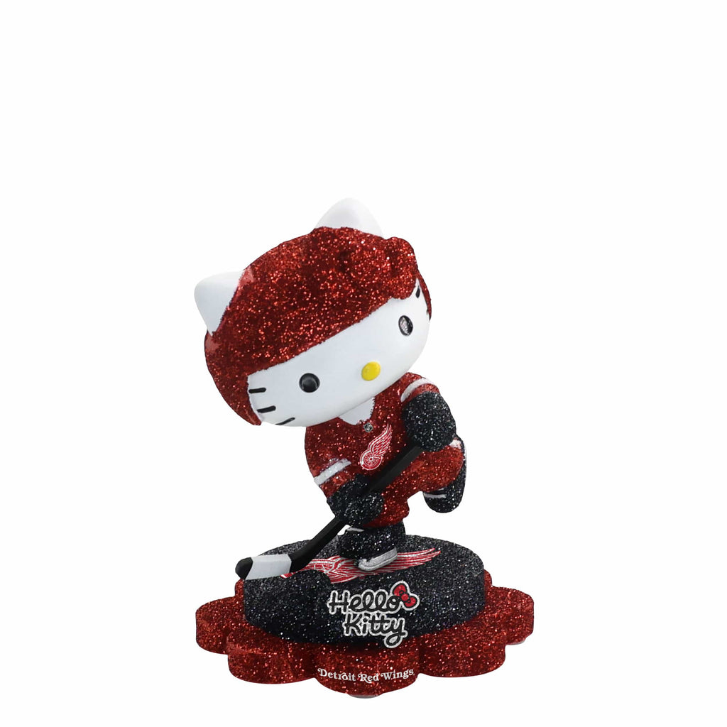 Detroit Red Wings Hello Kitty® Glitter Mini Bobblehead FOCO - FOCO.com