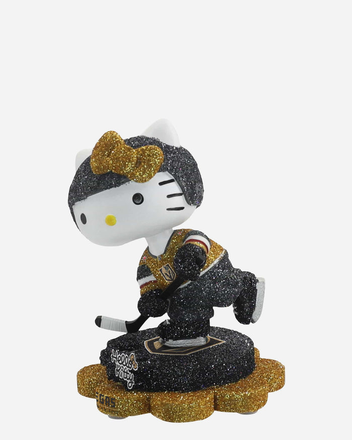 Vegas Golden Knights Hello Kitty® Glitter Mini Bobblehead FOCO - FOCO.com