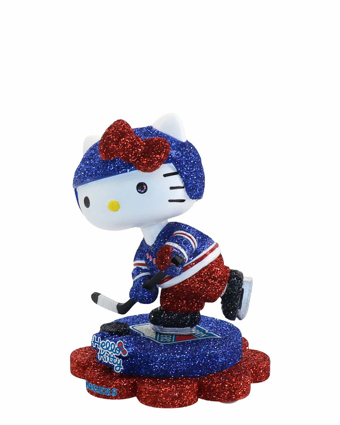 New York Rangers Hello Kitty® Glitter Mini Bobblehead FOCO - FOCO.com