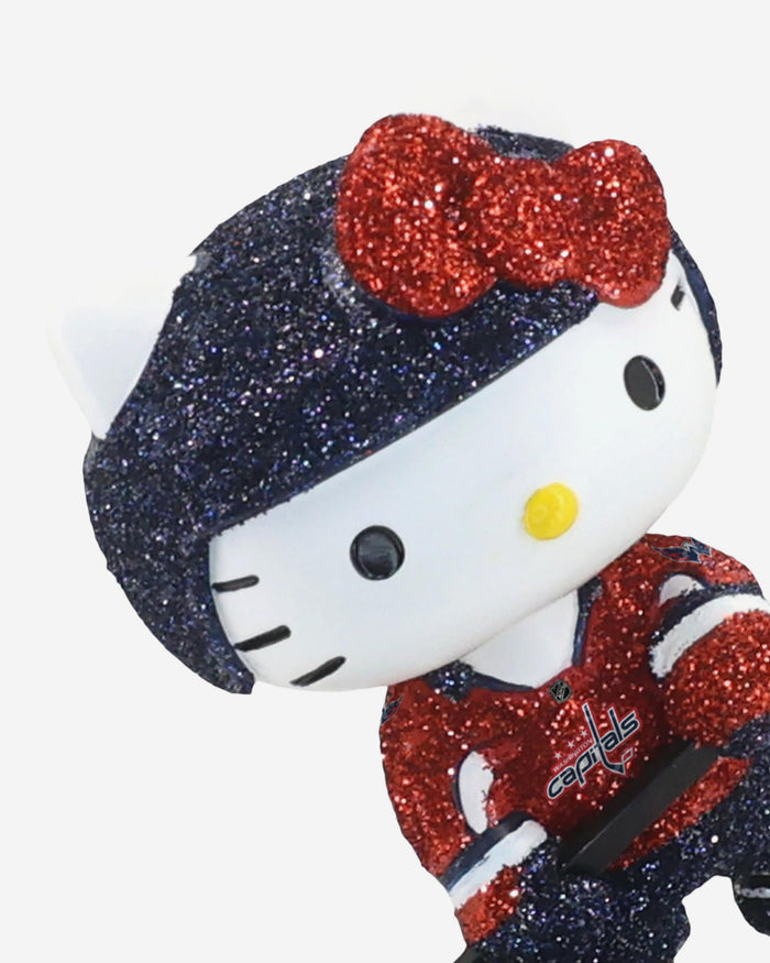 Washington Capitals Hello Kitty® Glitter Mini Bobblehead FOCO - FOCO.com