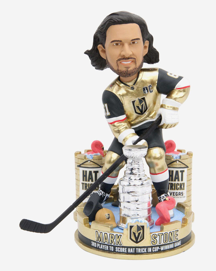 Mark Stone Vegas Golden Knights 2023 Stanley Cup Champions Hat Trick Bobblehead FOCO - FOCO.com